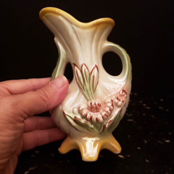 Brazilian Lusterware Porcelain Vase Pearlized Iridescent Vintage #430 Brazil - Picture 2 of 9